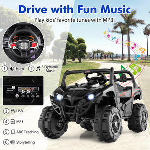 12V Kids Ride-On Truck with Remote Control, Slow Start, Safety Belt, and Rear Storage Trend Times 6