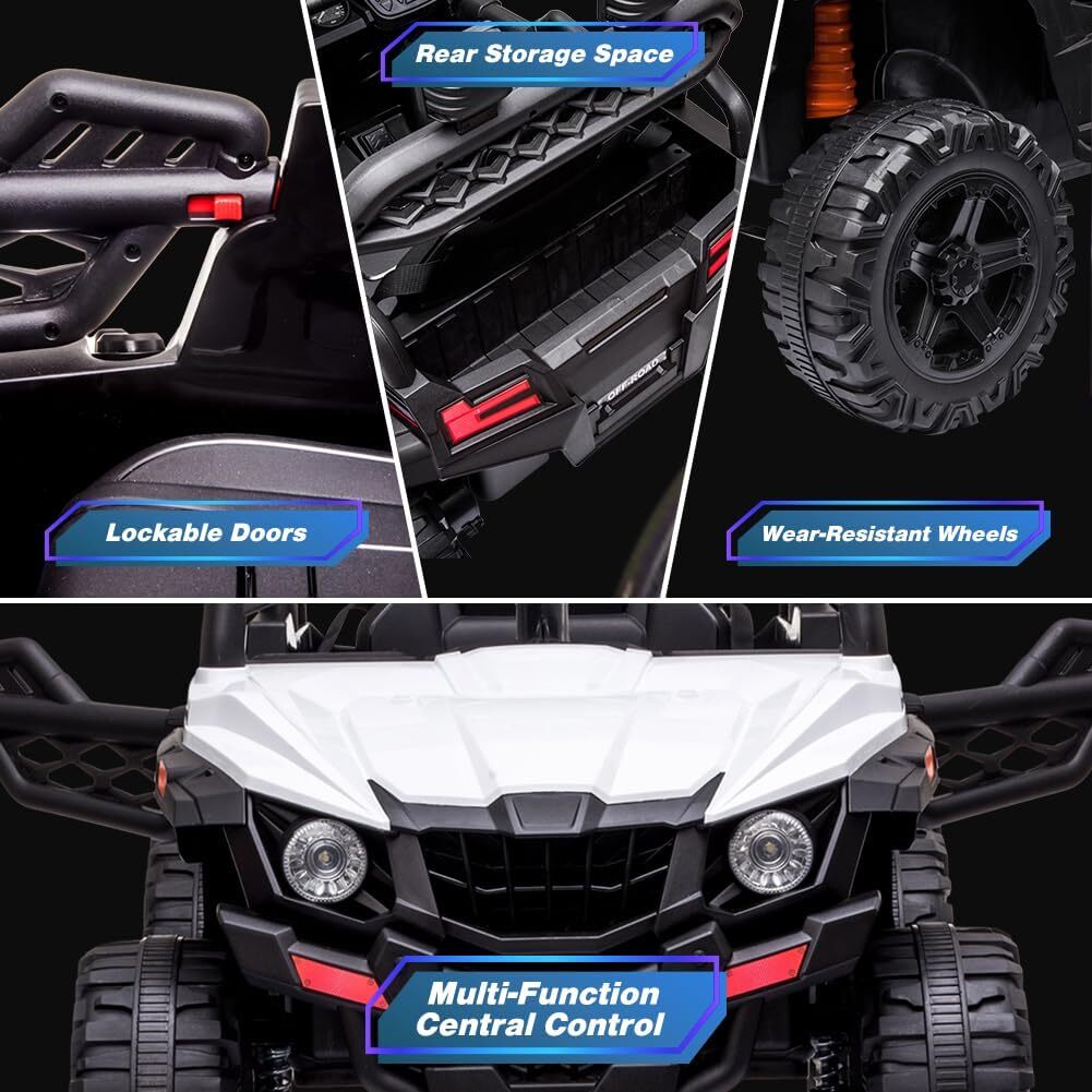 12V Kids Ride-On UTV Truck with Remote Control, Music, and 390W Dual Motors Trend Times 1