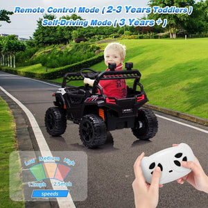 12V Kids Ride-On UTV Truck with Remote Control, Music, and 390W Dual Motors Trend Times 4