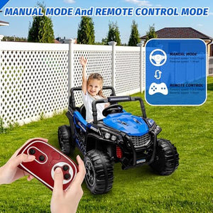 12V Kids Ride-On UTV Truck Car with Parent Remote Control and Dual Spring Suspension Trend Times 2