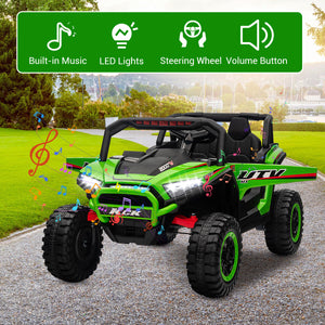 12V Kids 2-Seat Ride-On UTV Car Toy with MP3, LED Lights, and Remote Control Trend Times 18