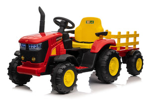 12V Kids Ride-On Tractor with Trailer, LED Lights, Music, and Remote Control Trend Times 11