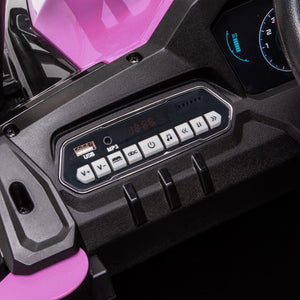 12V Kids Pink UTV with Music, Lights, MP3/USB, and Suspension Trend Times 10