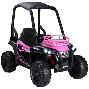 12V Kids Pink UTV with Music, Lights, MP3/USB, and Suspension Trend Times 2