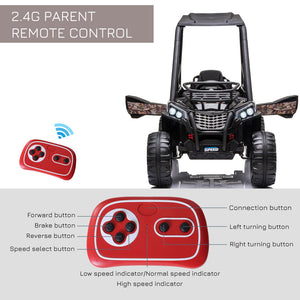 12V Kids Electric UTV Ride-On Car with Music, Lights, MP3 USB, and Suspension System Trend Times 2