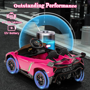 12V 4WD Kids Ride-On Sports Car Battery Powered with Power Adapter Trend Times 4