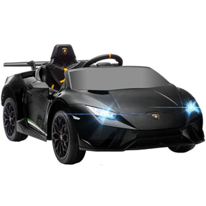 12V Licensed Lamborghini Huracan Electric Ride-On Car for Kids Ages 3-6 Black Trend Times 0
