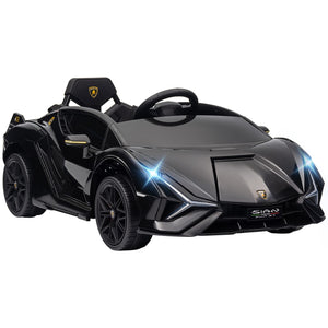 12V Licensed Lamborghini Sian Electric Ride-On Car for Kids in Black Trend Times 3