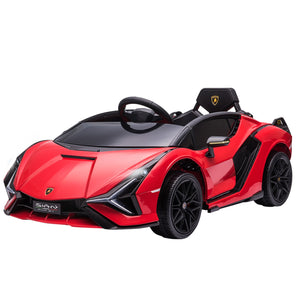 12V Licensed Lamborghini SIAN Electric Ride-On Car for Kids in Red Trend Times 3