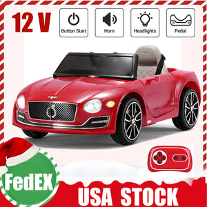 12V Kids Electric Ride On Car Bentley Style with Remote Control Trend Times 0