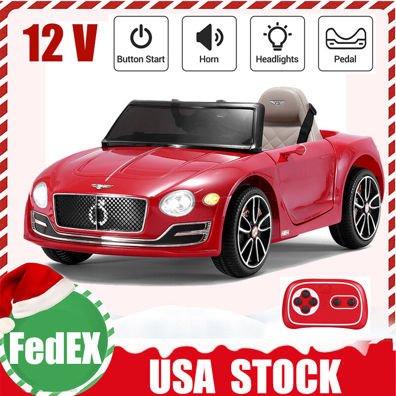12V Kids Electric Ride On Car Bentley Style with Remote Control Trend Times 0