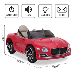 12V Kids Electric Ride On Car Bentley Style with Remote Control Trend Times 12