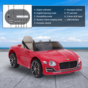 12V Kids Electric Ride On Car Bentley Style with Remote Control Trend Times 5