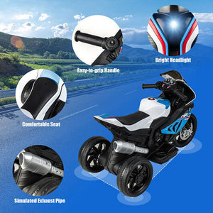 12V Licensed BMW Ride-On Motorcycle Toy for Kids 3-8 Years Old, Blue Trend Times 2