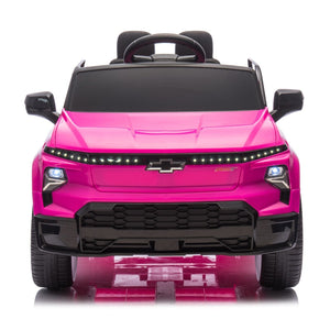 12V Licensed Chevrolet Silverado Ride-On Truck with Remote Control and 4 Wheels for Kids Trend Times 12