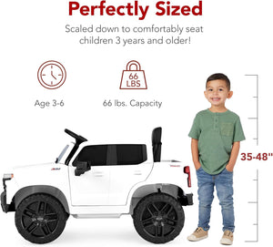12V Licensed Chevrolet Silverado Electric Ride-On Truck Toy with Parent Remote Control Trend Times 3