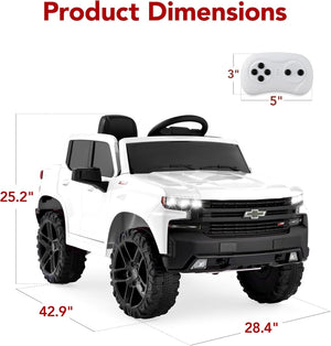 12V Licensed Chevrolet Silverado Electric Ride-On Truck Toy with Parent Remote Control Trend Times 6