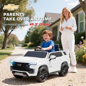 12V Licensed Chevrolet Tahoe Kids Ride-On Toy with Music and Suspension System Trend Times 5