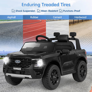 12V Licensed Ford Ranger Kids Ride-On Car with Remote Control and Storage Basket Trend Times 8
