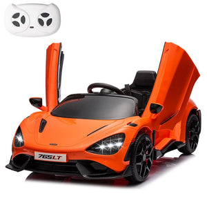 12V Licensed McLaren 765LT Electric Ride-On Toy Vehicle for Kids Age 3+ Trend Times 7