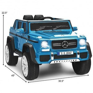 Licensed Mercedes-Benz 12V Kids Electric Ride-On Car Navy Trend Times 4