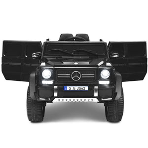 12V Licensed Kids Ride-On Mercedes-Benz RC Motorized Car with Trunk Black Trend Times 11