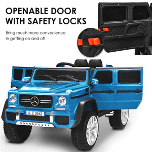 12V Licensed Mercedes-Benz Kids Ride-On RC Motorized Car with Trunk Navy Trend Times 8