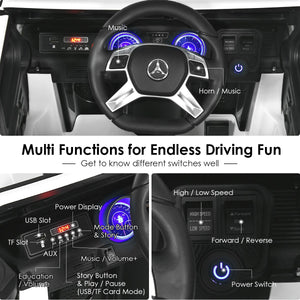 12V Licensed Kids Ride-On Mercedes-Benz RC Motorized Car with Trunk and Music Trend Times 6