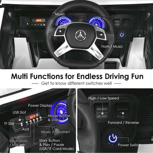 12V Licensed Kids Ride-On Mercedes-Benz RC Motorized Car with Trunk and Music Trend Times 5