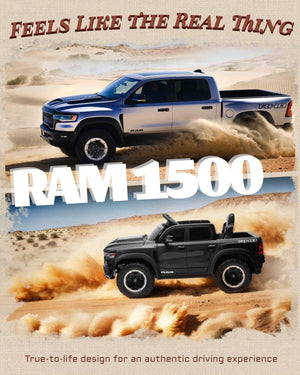 12V Licensed Ram 1500 Ride-On Pickup Truck Toy for Kids and Toddlers Trend Times 6
