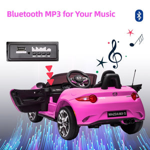 12V Kids Electric Ride-On Car with Remote Control and MP3 Player Pink Power Wheel Toy Trend Times 2