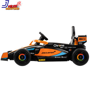 12V Kids Battery-Powered Ride-On McLaren F1 Race Car with Remote Control Toy Trend Times 11