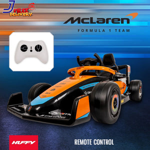 12V Kids Battery-Powered Ride-On McLaren F1 Race Car with Remote Control Toy Trend Times 2
