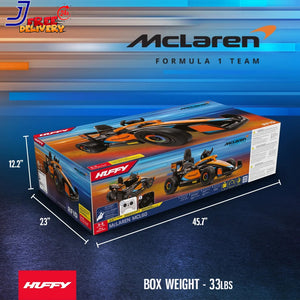 12V Kids Battery-Powered Ride-On McLaren F1 Race Car with Remote Control Toy Trend Times 6