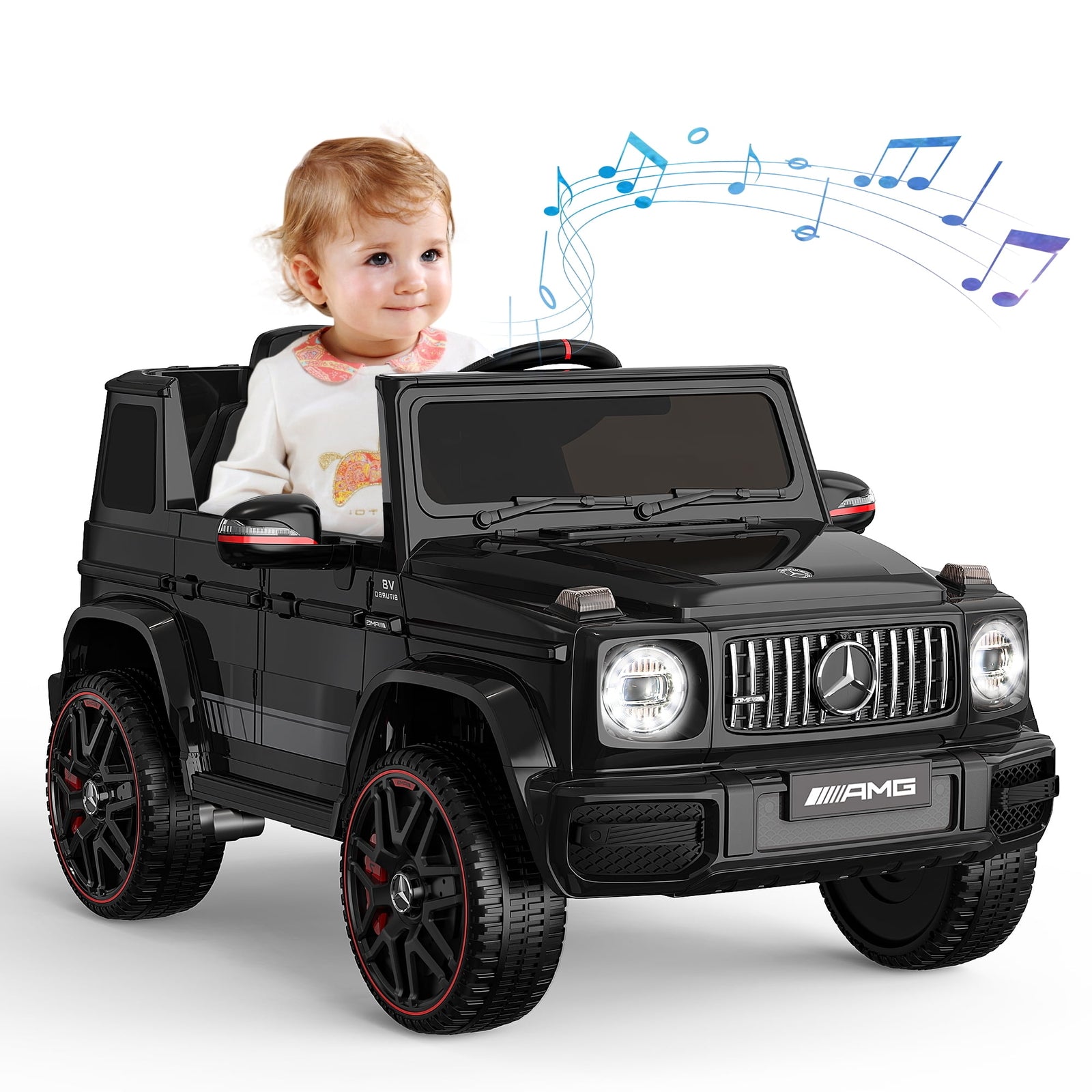 12V G63 Ride-On Wagon Toy with Remote Control, LED Lights, and Music Trend Times 1