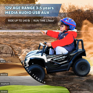 12V Remote Control Ride-On Car for Kids with Lights, Music, and Horn Trend Times 4