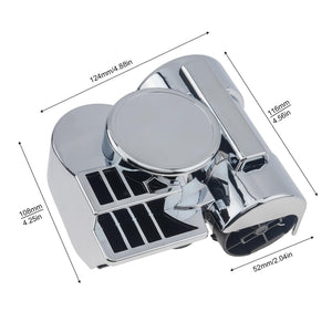 12V Electric Motorcycle Air Horn Set 150dB Super Loud Snail Horn Trend Times 1