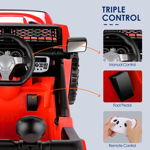 12V Kids Ride-On RC Truck Car with Remote Control, LED Lights, and MP3 Music Player Trend Times 12