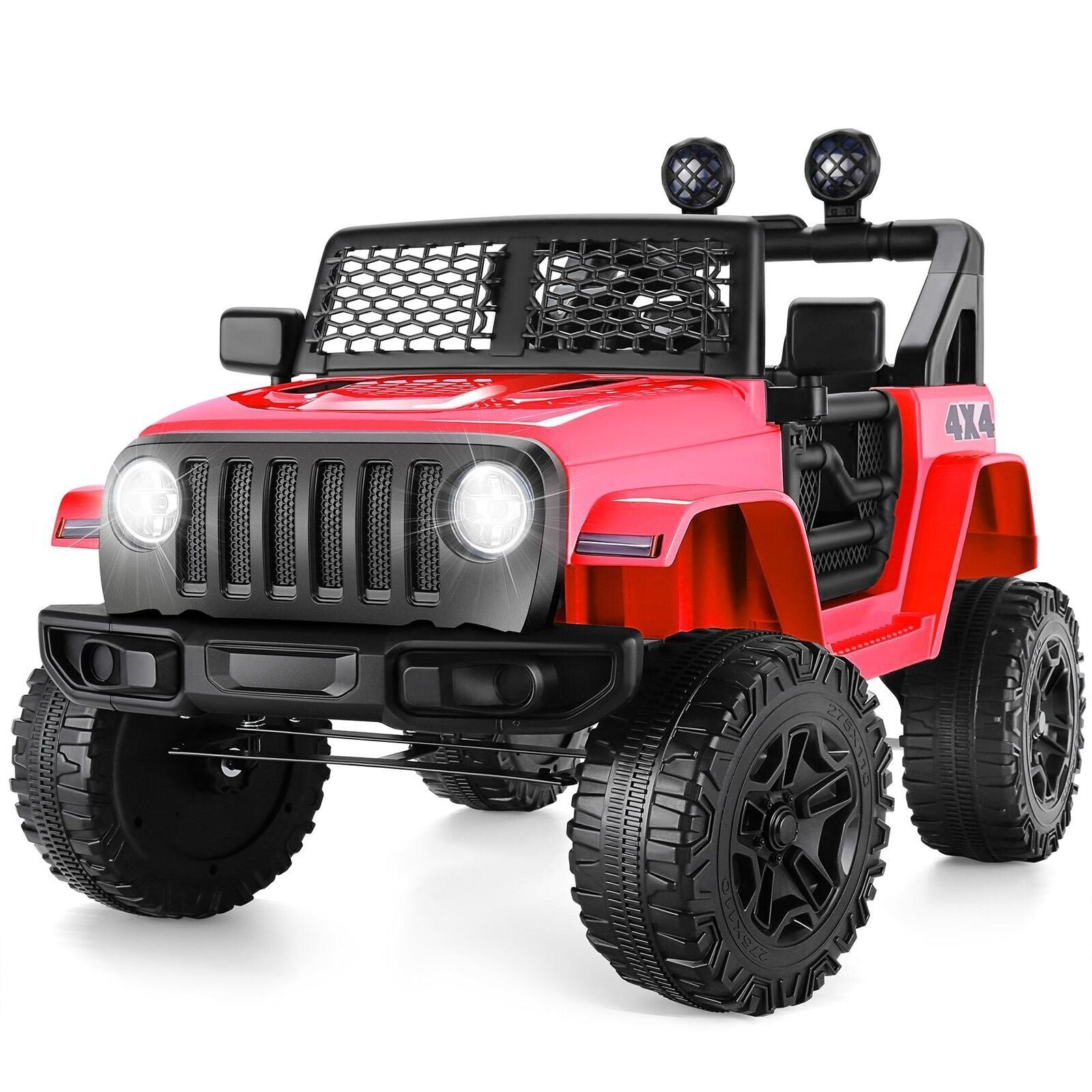 12V Kids Ride-On RC Truck Car with Remote Control, LED Lights, and MP3 Music Trend Times Variant 0