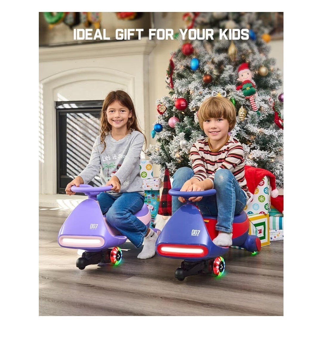 12V N7 Pro Electric Wiggle Car with Pedal and Rechargeable Battery 2-in-1 Swing Ride-On Trend Times 1