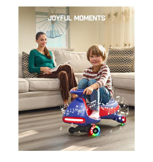 12V N7 Pro Electric Wiggle Car with Pedal and Rechargeable Battery 2-in-1 Swing Ride-On Trend Times 4