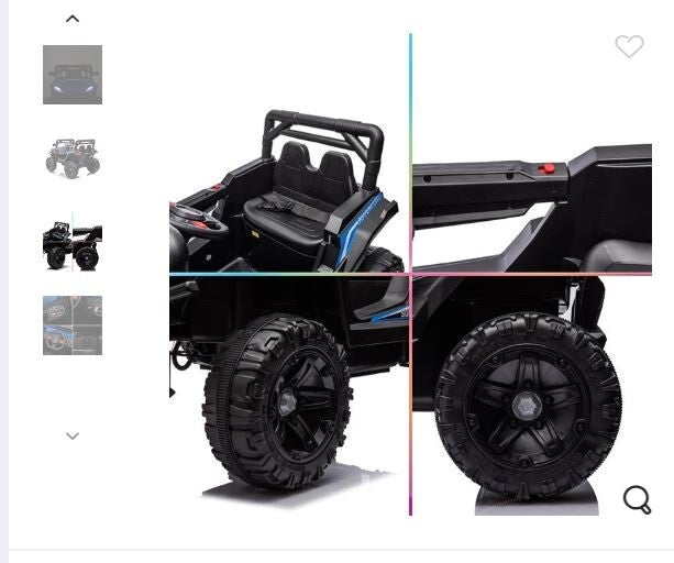 12V 4.5Ah Battery-Powered Off-Road Electric Car for Kids in Black and Blue Trend Times 1