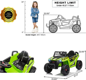 12V Electric Off-Road UTV Truck Ride-On Toy for Kids Battery-Powered Car for Boys Trend Times 2
