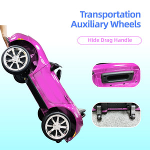 12V Pink Electric Ride-On Car with Remote Control, MP3 Player, and LED Lights Trend Times 6