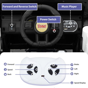 12V Battery-Powered Police Jeep Ride-On Car with 2.4G Remote Control Trend Times 10