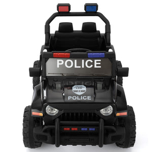 12V Battery-Powered Police Jeep Ride-On Car with 2.4G Remote Control Trend Times 4