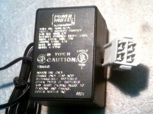 12V Power Wheels Battery Charger Adapter with AC/DC Power Cord – White Trend Times 0