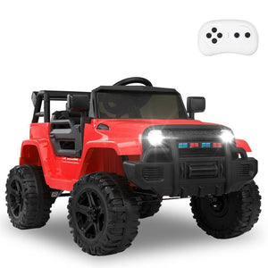 12V Electric Ride-On Truck for Kids with Power Wheels, LED Lights, and Openable Doors Trend Times 3