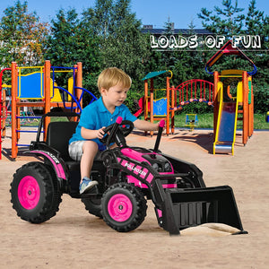 12V Powered Ride-On Bulldozer Toy Construction Vehicle with Remote Control for Kids Trend Times 1