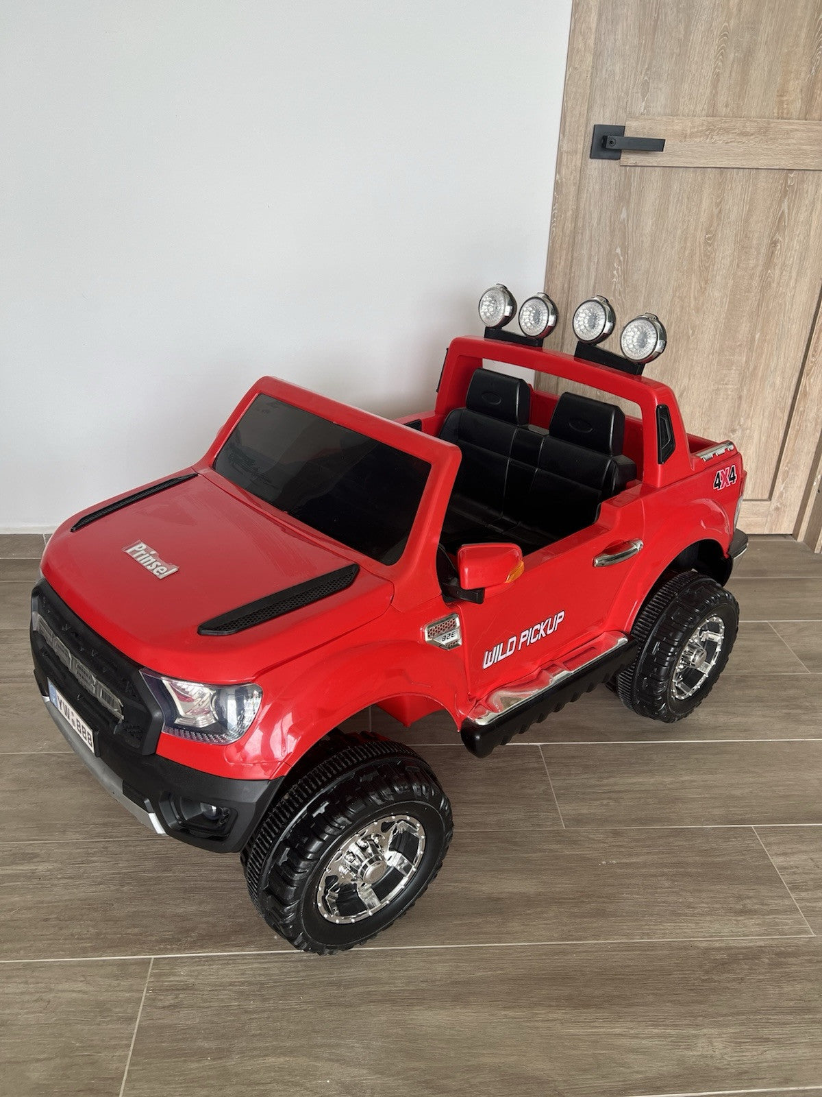 12V Electric Kids Ride-On Truck with Remote Control, Red Battery-Powered Toy Car Trend Times 0